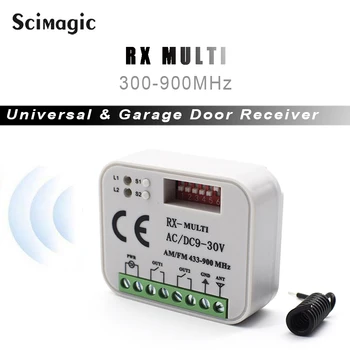 

RX Multi frequency 300-900mhz universal Garage door remote control receiver controller remote switch 2 channel receiver