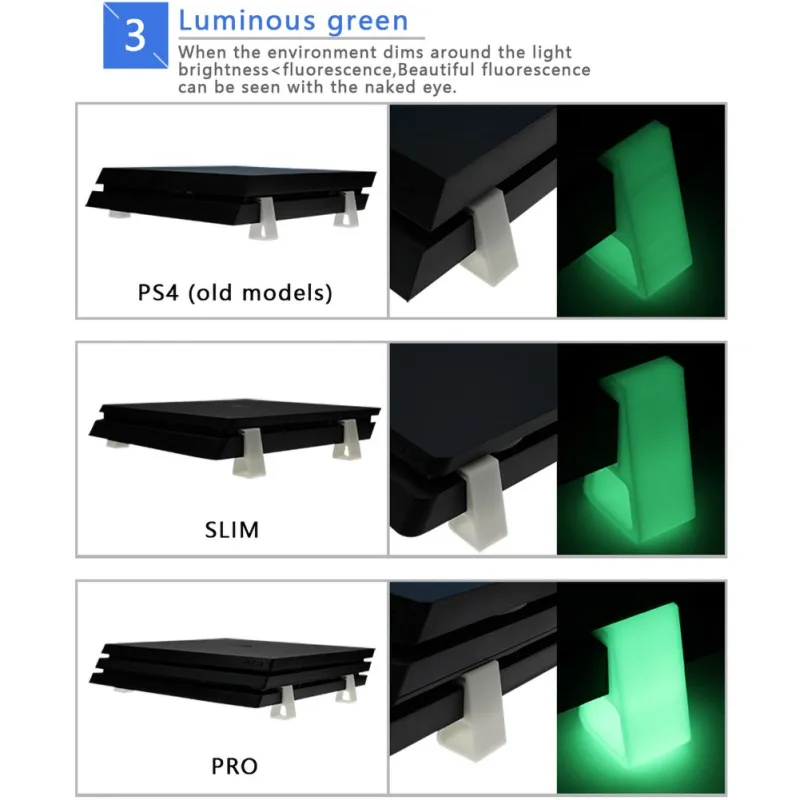 Расширители охлаждения кронштейн для увеличения поддержки подставка держатель для PS4/PS4 PRO/PS4SLIM(для PS4 Slim Горизонтальная Поддержка - Цвет: for   Pro green
