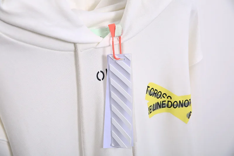 OFF-WHITE OW желтая мужская толстовка с капюшоном