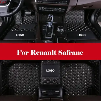 

Leather Floor Mat All Weather Full Set Trimmable Heavy Duty Interior Car Carpet Floor Mat For Renault Safrane