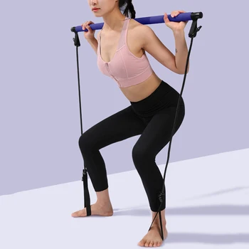 

Pilates Bar Lightweight Resistance Band Toning Bar Home Pilates Total Body Workout Yoga Fitness Stretch Stick