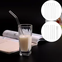 Многоразовые трубочки ручной работы 8,5 дюйма x 10 мм 6 в наборе с 2 чистящими щетками Бытовые аксессуары Новые поступления