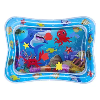 

Toyvian Baby Water Mat Inflatable Patted Pad Cushion Cooling Mat Touching Training Tool Crawling Water Pad for Toddler Children