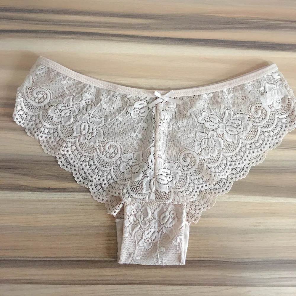 3 Pcs/lot Ladies Lace Panties Sexy Lingerie Low Waist Solid Briefs Big Size XXL Underwear Women Underpants Panty Intimates Soft cotton underwear for women