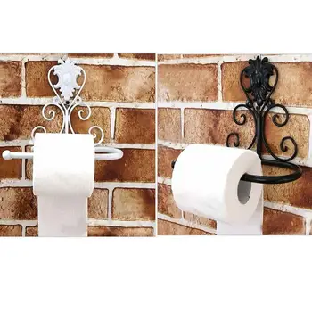 

Bathroom Roll Toilet Paper Holder Iron Continental Retro Innovative Bathroom Decoration Wall Mounted Tissue Hook Toilet Paper To