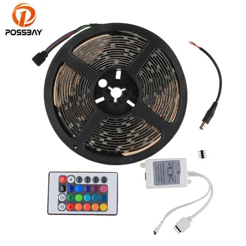 

POSSBAY 1 Roll 5M Waterproof 12V LED Strip Light 1210/5050 RGB Tape LED Lamp For Car Home Holiday Decoration