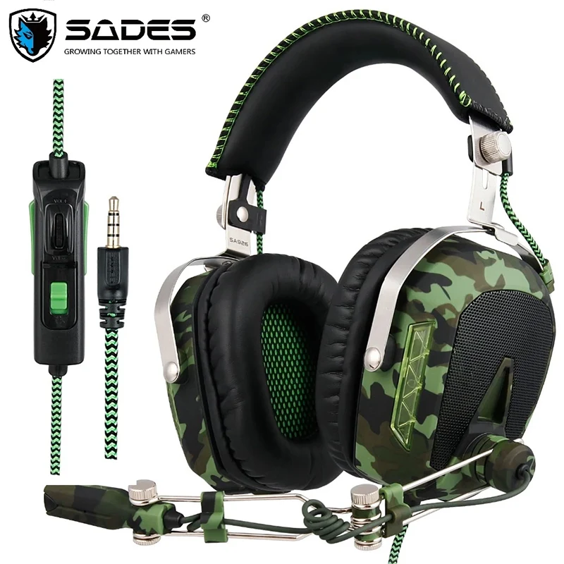SADES SA926T 3 5 мм Игровые наушники для Xbox One мобильный телефон Mac портативных ПК