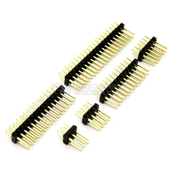 

1.27mm 1.27 Double Row Male 2~40P Breakaway PCB Board Pin Header Connector Strip Pinheader 2*3/4/5/6/7/8/10/12/15/20/40p 3-50P