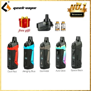 

Free Coils & Pod!! Geekvape Aegis Boost Pod Vape kit 1500mah Battery & 3.7ml Pod Fit Both Pod & RDTA Ecig Vape kit vs Vinci/Solo