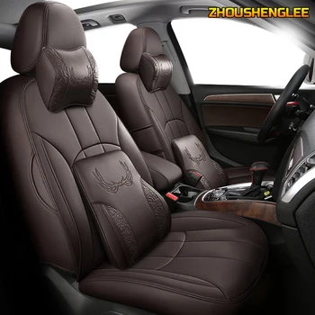 

ZHOUSHENGLEE Custom Leather car seat cover For BMW 3/4 Series E46 E90 E91 E92 E93 F30 F31 F34 F35 G20 G21 F32 F33 F36 seat cars