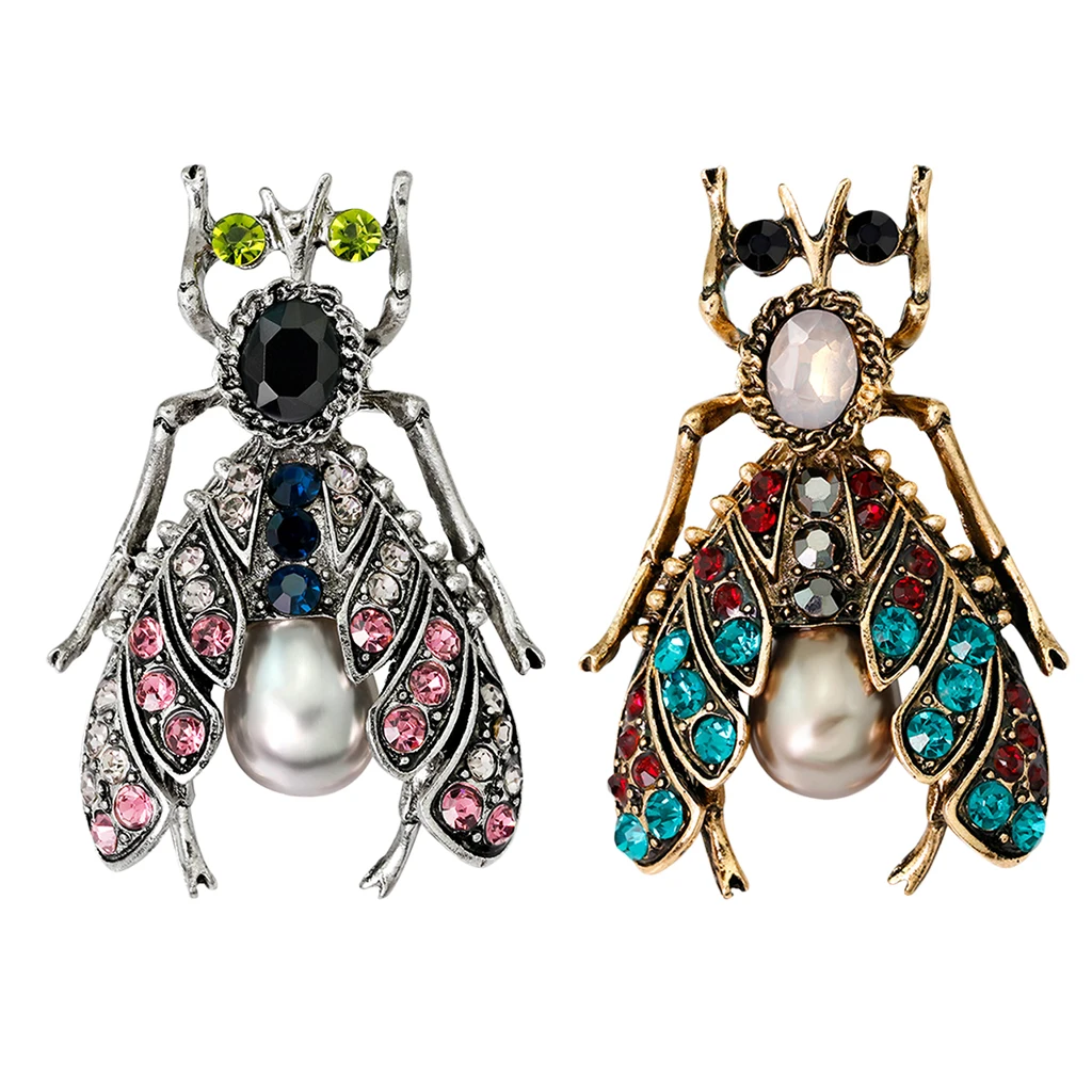 2 X Honeybee Insect Brooch Christmas Gifts For, Wife, Mother, Couple, Valentine