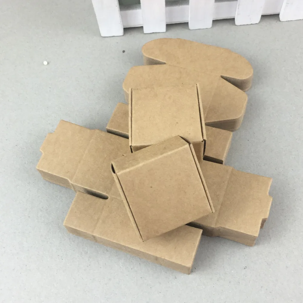 

Kraft Paper Aircraft Cardboard Boxes 100pcs/lot Craftwork Gift Ear Rings Wedding Birthday Party Gift Box