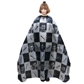 

Black Cutting Hair Waterproof Cloth Salon Barber Cape Hairdressing Hairdresser Apron Haircut Capes 140x160CM