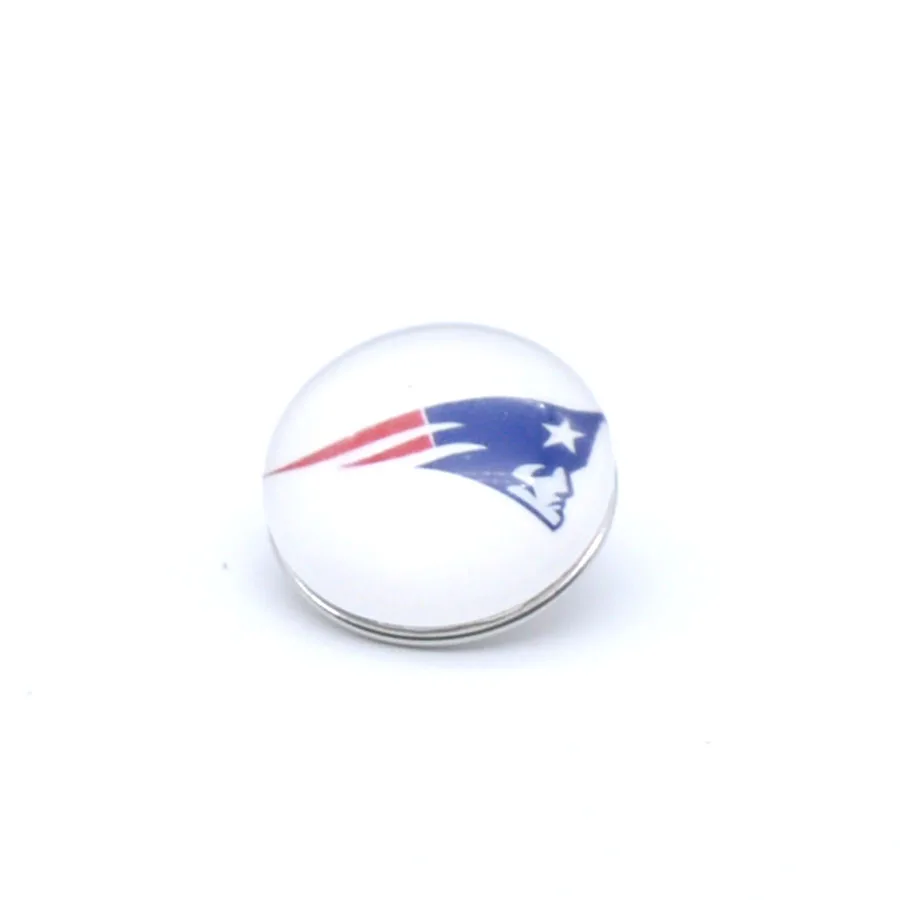 Кнопки 18 мм 12 мм New England Patriots Подвески имбирь браслет для Для женщин Для мужчин Футбол вентиляторы подарок, платье для вечеринки на день рождения Мода - Окраска металла: 18mm