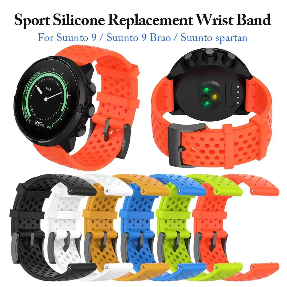 Ремешок силиконовый для Suunto Spartan Sport/Sport HR/Suunto 9 Baro Watch сменный спортивный браслет |