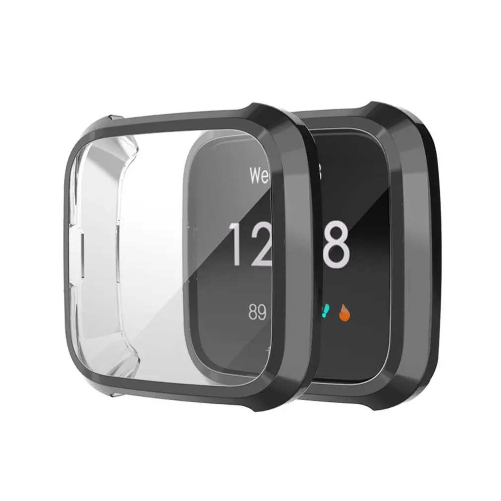 Защитный чехол для часов Fitbit Versa Lite с силиконовым покрытием резиновый чехол с защитой от падения термополиуретановый тонкий защитный чехол