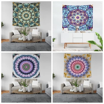 

Mandela Wall Tapestry Blanket Wall hanging Tapestry psychedelic pattern yoga throw beach throw carpet Hippie Home Decor mandala