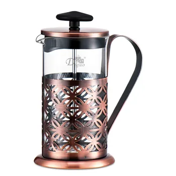 

French Press Coffee Maker - Level Filtration System - 304 Grade Stainless Steel - Heat Resistant Borosilicate Glass By (600ml)