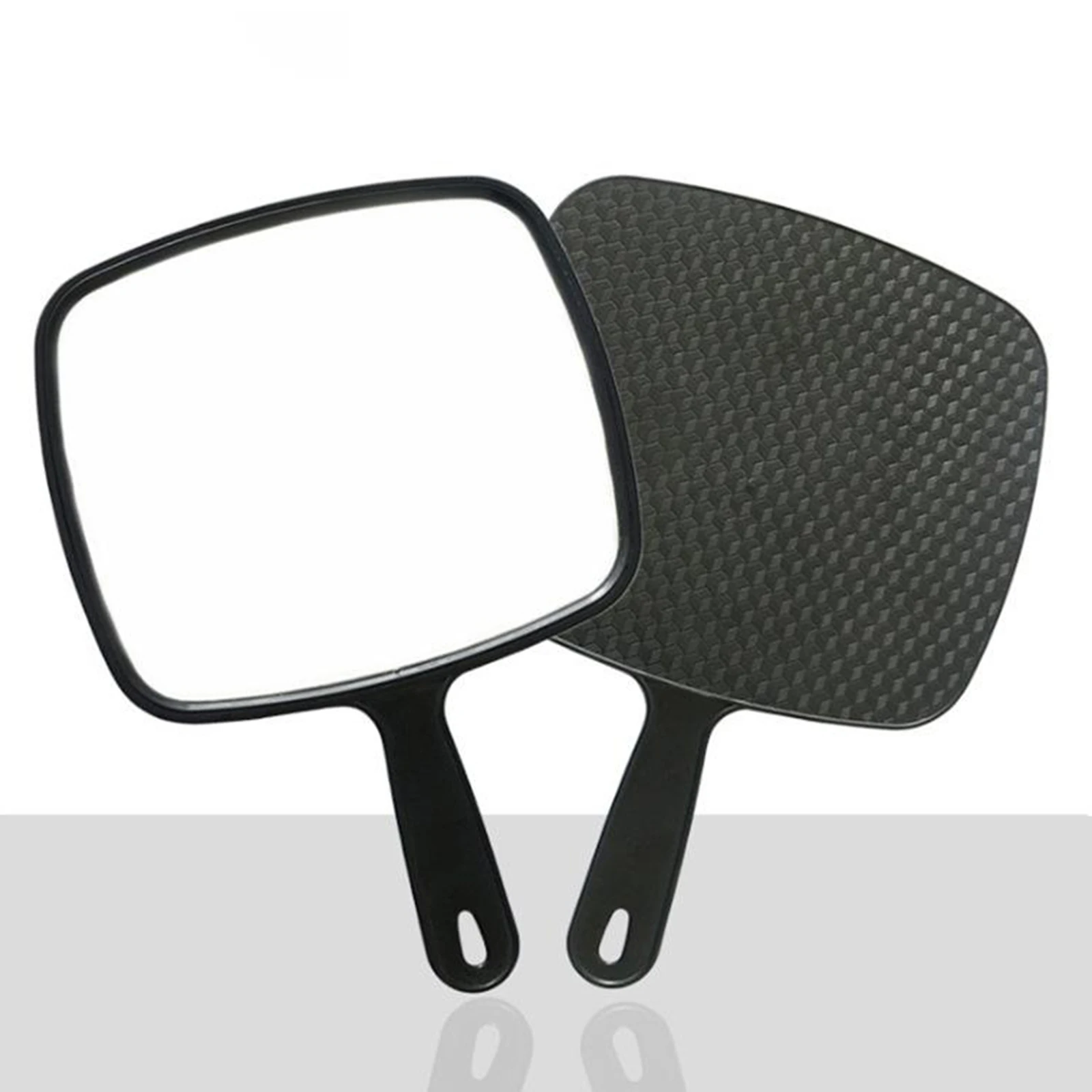 Professional Salon Hair Stylist Large Handheld Mirror W/handle Wide Angle Barber Hairdressing