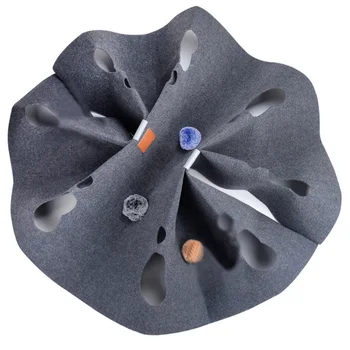 

Cat Play Mat Kitten Funny Toy With Holes Blanket Interactive Training Blanket Cat Entertainment Mat Cat Toy Mat Cat Play Mat