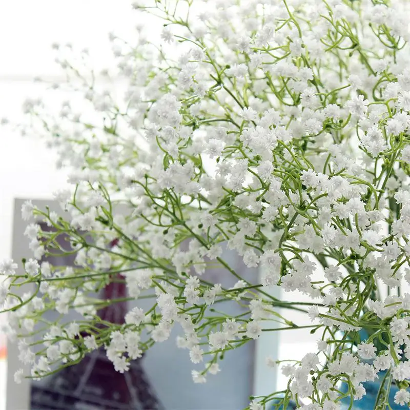 Искусственные семена растений (Гипсофила) Gypsophila шелковые цветы Свадебный букет вечерние украшения Декор