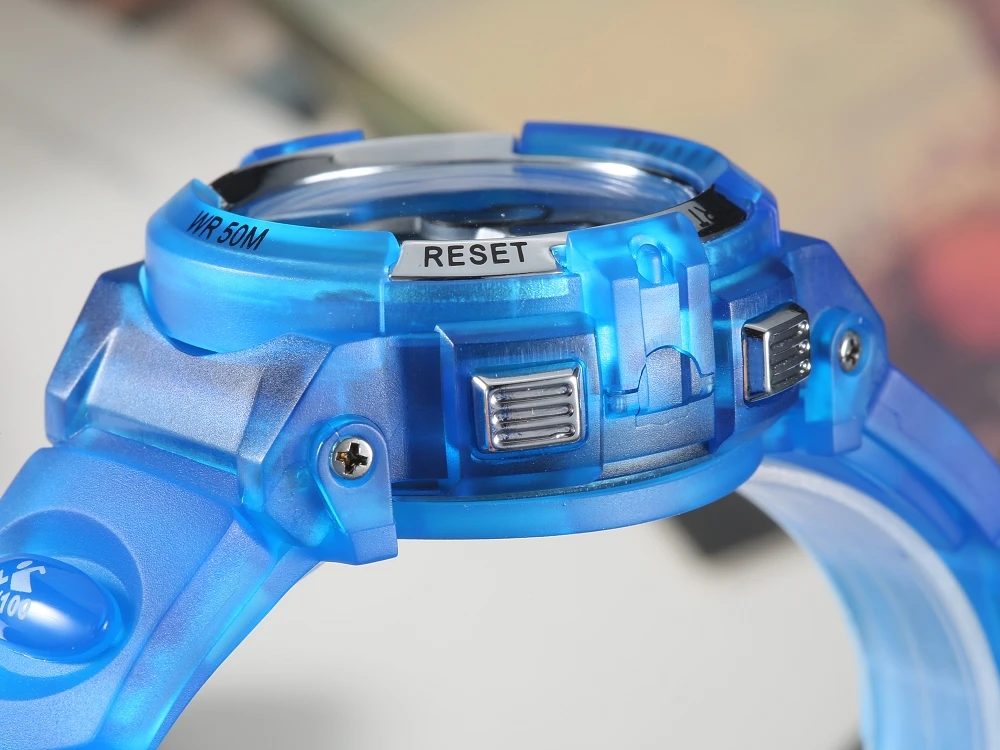 OHSEN цифровые водонепроницаемые детские женские часы спортивные синие силиконовые наручные часы для мальчиков детские часы для девочек открытый светодиодный электронные часы