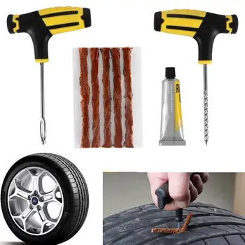 

Car Tire Repair Tool Tire Repair Kit Studding Tool Repair Tubeless Plug Tyre Puncture Ca Tool Accessories Kit Set Auto Bike A9L6