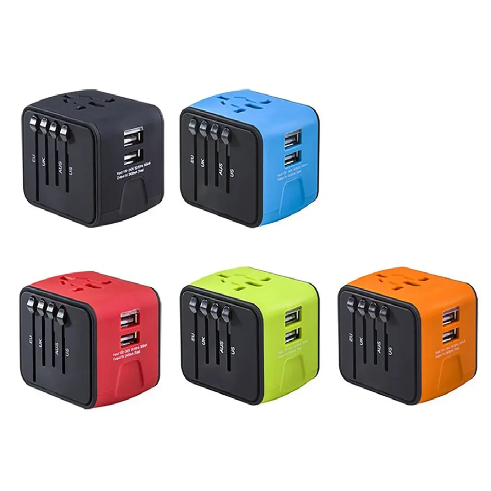 

multi plug universal travel adapter Conversion smart Socket Dual Usb Charger smart plug Travel Converter Universal adapter plug