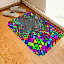 Нескользящий водопоглощающий коврик ковер 3D печатная уплотненная фланель Ткань ковер Рождество Кухня принадлежности для ванной zh1