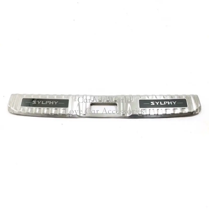 03-Inner black Для Nissan Sylphy Sentra из нержавеющей стали, накладка на задний багажник, Накладка на порог, накладка на заднюю дверь, накладка на педаль, автомобильные аксессуары - Цвет: 03-Inner black
