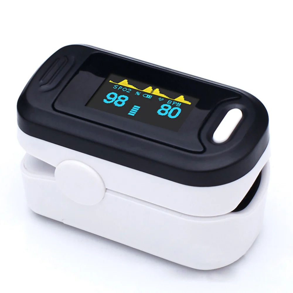 Portable Finger Oximeter Medical Equipment OLED Pulse Oximeter SPO2 PR Apparatus Saturation Meter Home Heart Rate Monitor - Цвет: black