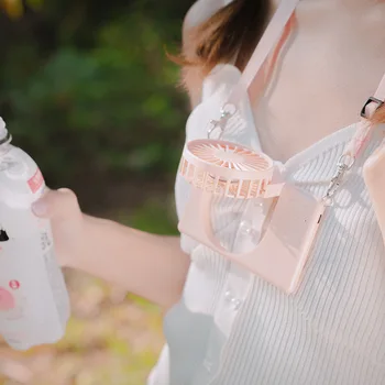 

Hand-Free Outdoor Portable Fan Wireless Mini Neck Fan Necklace Neckband Fan With Rope Camera Shape With Rechargeable Battery