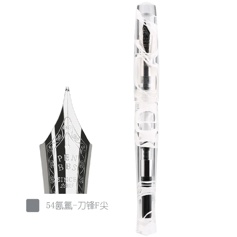 Ручка перьевая Moonman Penbbs 323 из целлулоидной акриловой смолы без зажима Иридиевый