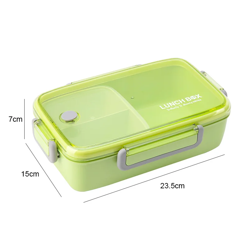 Пищевой контейнер для микроволновой печи Ланч-бокс независимая решетка для контейнер для обеда ребенку портативный герметичный Bento box Контейнер для пищи с подогревом