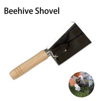 

Beekeeping Beehive Shovel Bee Box Scoop Wooden Handle Honey Scraper Cleaner Clean Tool Goods For Beekeeper Supplies Equipment