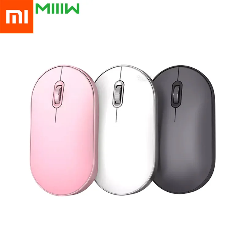 Xiaomi Mijia MIIIW беспроводная мышь портативная игровая из алюминиевого сплава ABS