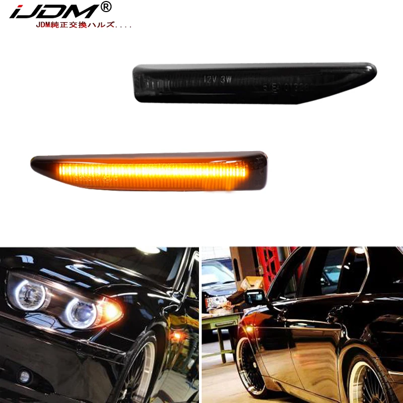 IJDM OEM Spec Янтарный светодиодный боковой габаритный фонарь в сборе совместимый с 2002