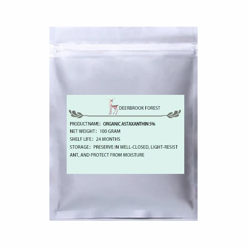 500g(17.65oz) Сертифицированный USDA и EC органический астаксантин 5% органический экстракт гематококка астаксантин - Цвет: 500g(17.65oz)
