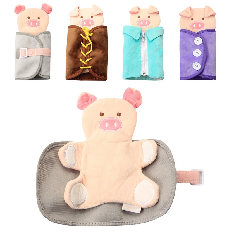 

Baby Learn to Dress Snap Zip Shoe Laces and Buckle Learning Toys Education Basic Life Skills Teaching Toy