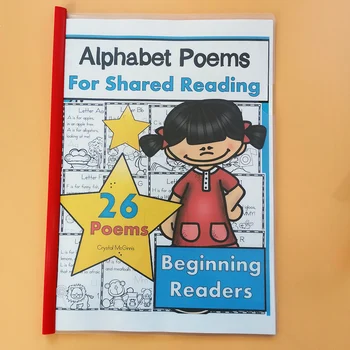 

Alphabet Poems for Shared Reading (26 Poems) Children Learning English Workbook Educational Exercise Training Educational Book