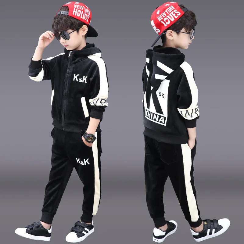Baby boys clothes 2019 Kids 2PCS Set Fashion Boys Hoodies Suit Sets Autumn Children Clothes 10 years | Детская одежда и обувь