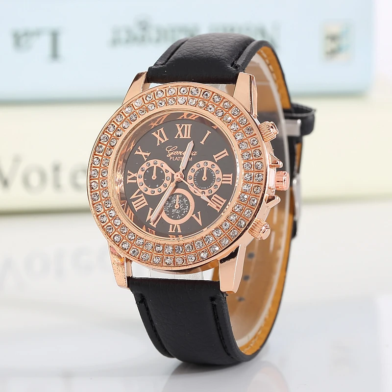Top Luxury Brand Women Watches Leisure fashion Leather Quartz Ladies