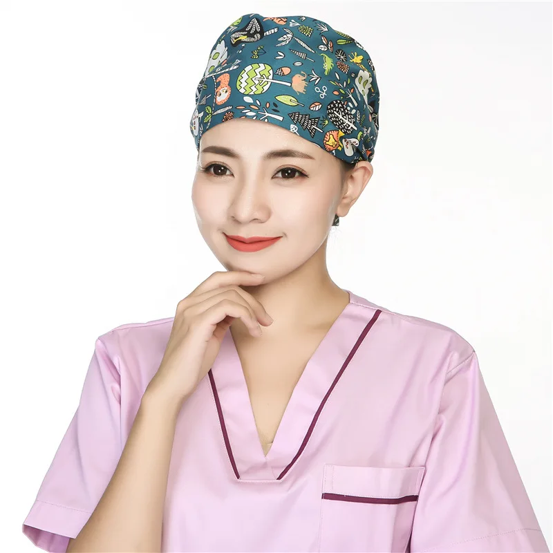 Хирургическая Кепка для женщин и мужчин Операционная шляпа для докторов медработников хирургические головные уборы/шляпа медицинские принадлежности шляпа медицинские аксессуары - Цвет: Lion-Navy