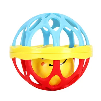 

Soft Plastic Baby Grasping Bell Ball Toys Rattles Sound Educational Rolling Balls Infant Toddler Teether Toy Hot Sales