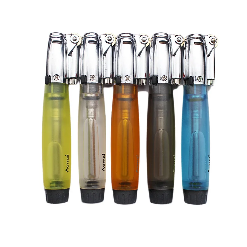 Butane Gas Lighter Creative Floating Flames Grinding Wheel Strip Fashion Gifts