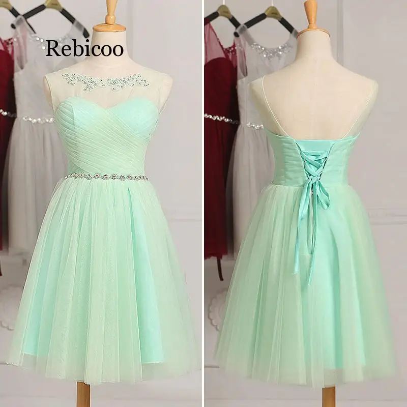 Кружевное платье без рукавов с кристаллами; платья для вечеринок; Индивидуальный заказ - Цвет: Fruit green