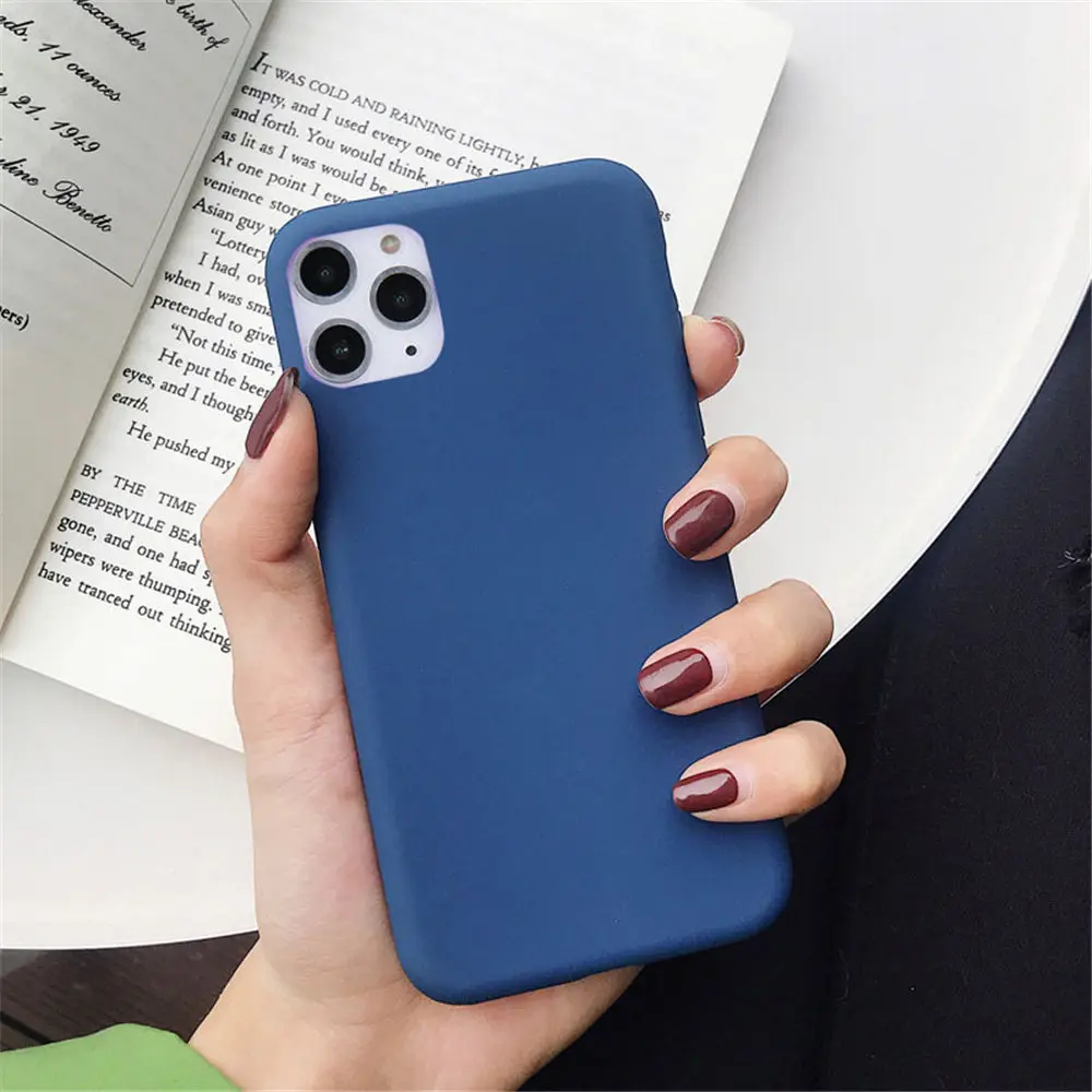 Lovebay силиконовый чехол для телефона для iPhone 11 Pro X XR XS Max 7 8 6 6s Plus 5 5S SE карамельный цвет сплошной мягкий чехол для iPhone 11