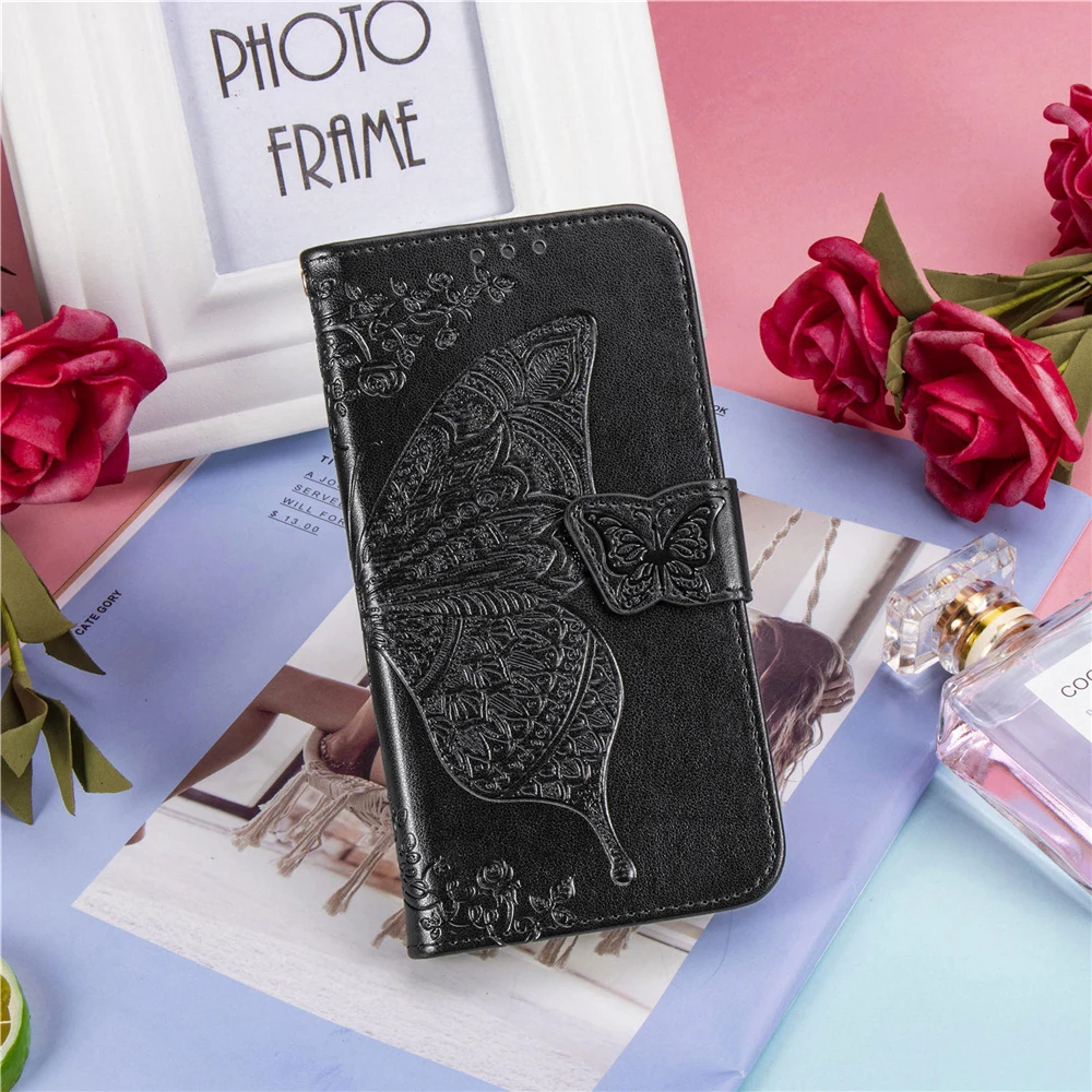 Чехол-Кошелек для карт для Red mi Note 8 Pro 8A, откидная крышка, книжка с бабочкой, милый 3d чехол с рисунком из мультфильма, чехол для телефона Red mi Note8 8Pro