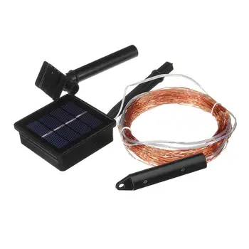 

Solar 100LED fairy lights, string lights, suitable for garden family party wedding holiday decoration