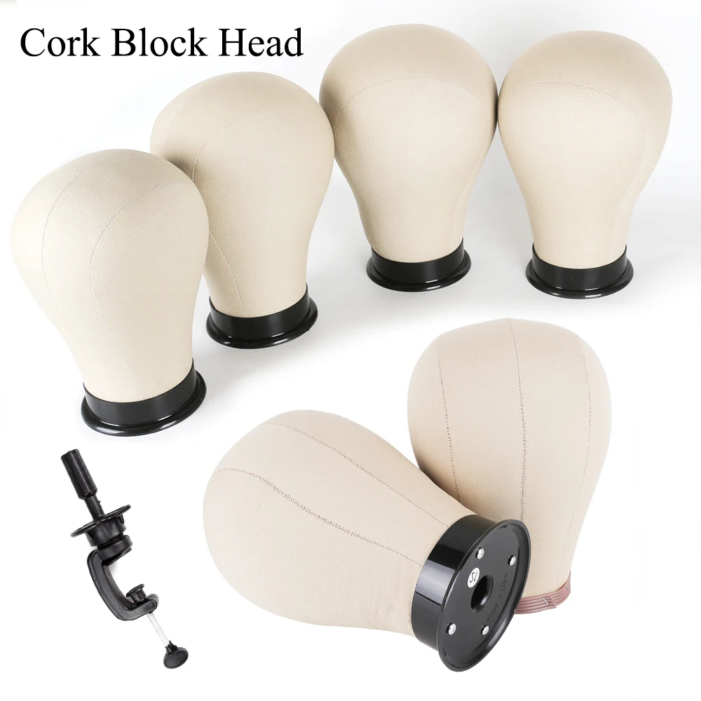 Alileader-Soft Cork Canvas Block Head para Exibir,